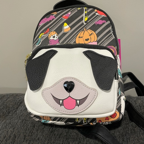BETSEY JOHNSON MINI HALLOWEEN “TREATS” PUPPY BACK